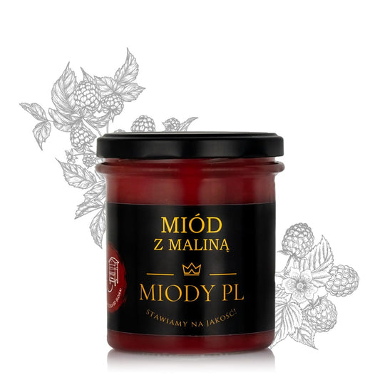 Miód z maliną - 430 g